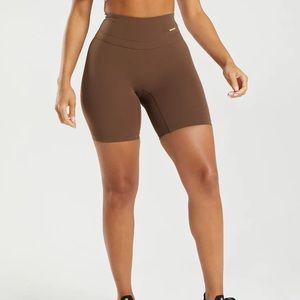 Gymshark x Whitney High Rise Cycling Short Dandelion Brown